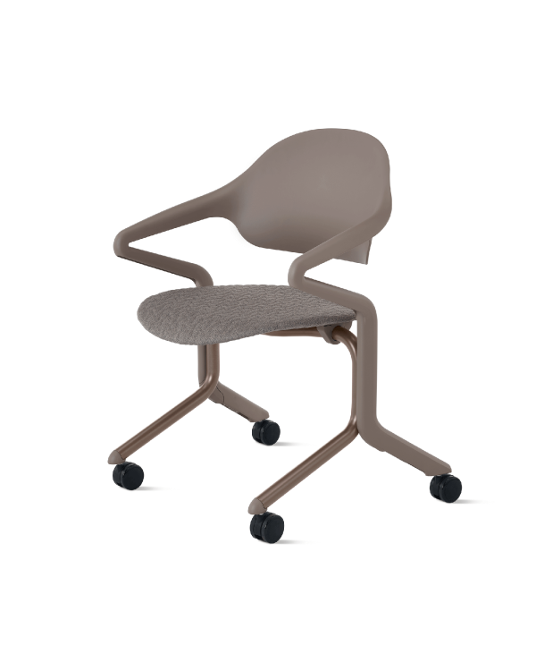Single Flux nesting chair with green frame and green seat folded