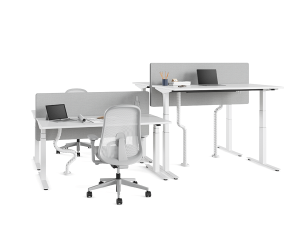 Nevi sit-to-stand desks with chair
