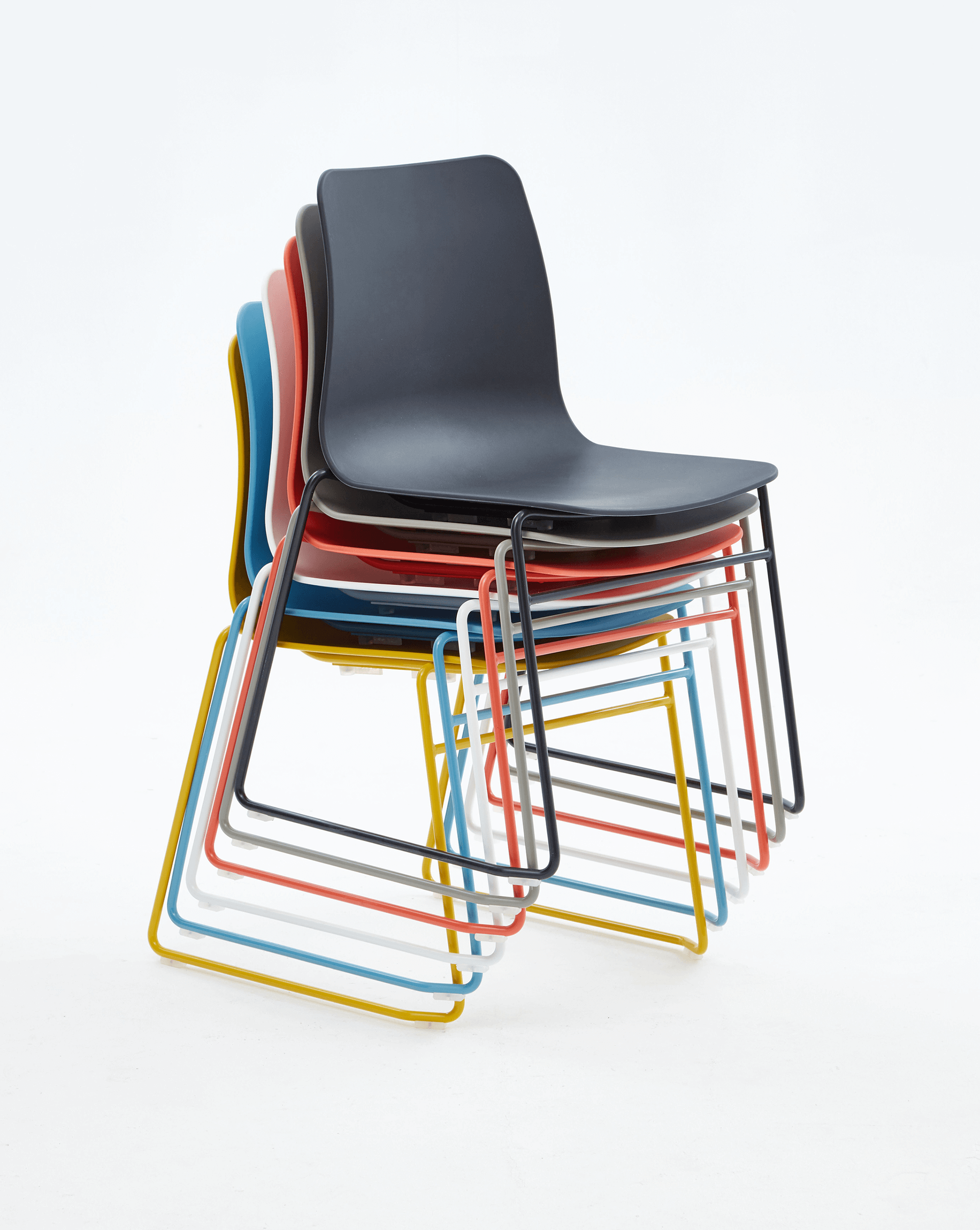 Polly stacking chair in a school