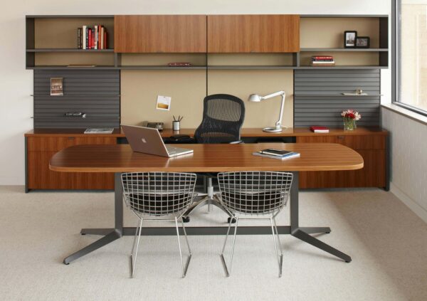 Bertoia Side Chair an an office room