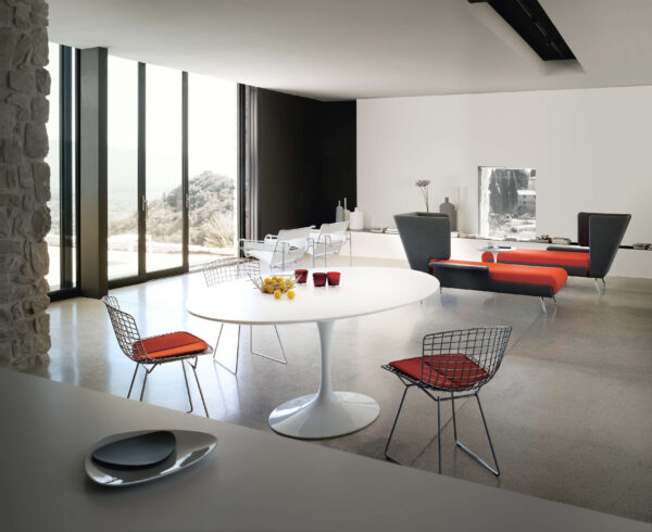 Bertoia Side Chair at a living room design