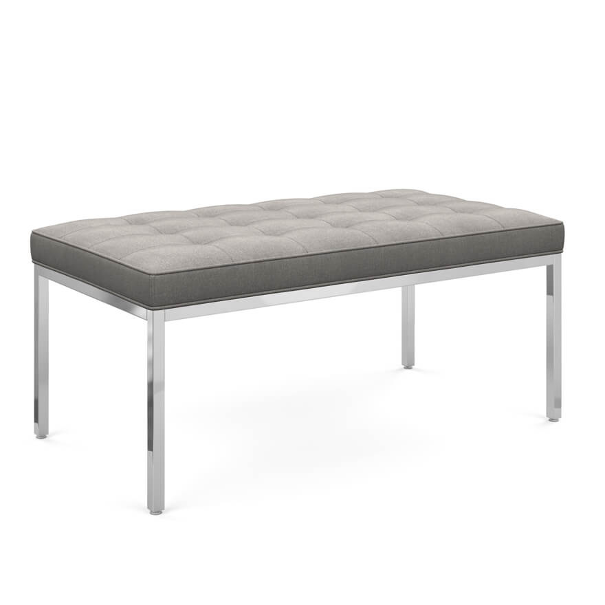 Florence Knoll Bench in grey colour