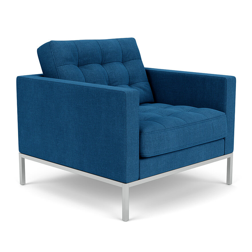 Florence Knoll Lounge Chair blue colour