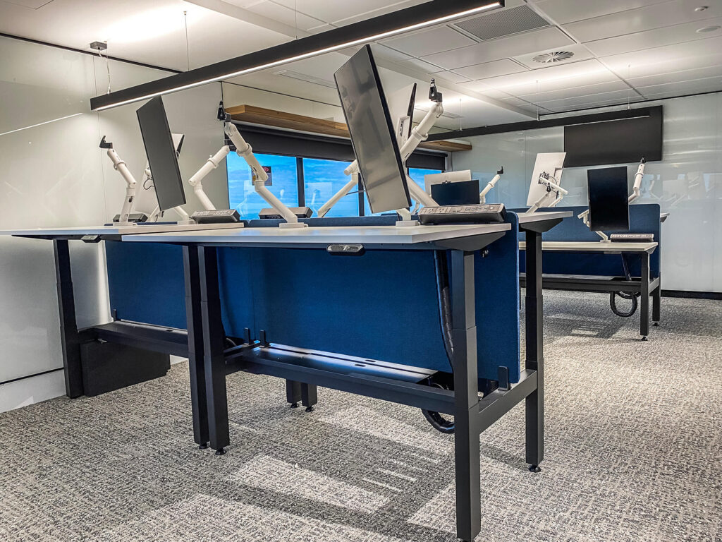Royal Bank of Canada office desks with cbs monitor arms