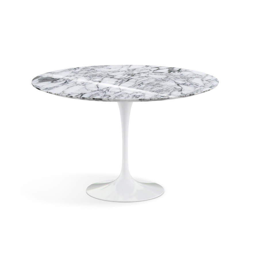 Saarinen Round Table white marble top