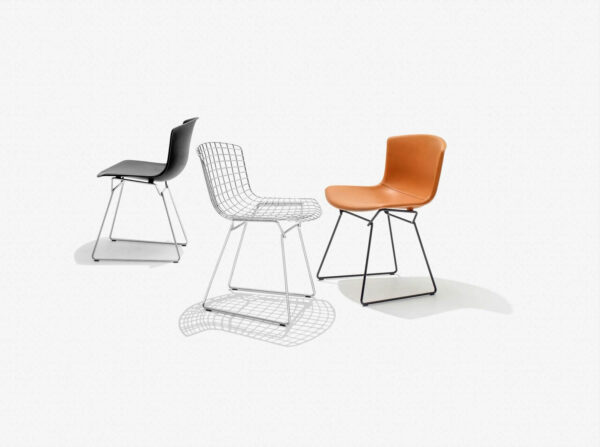 Bertoia Molded Shell Stacking Side Chair seat options