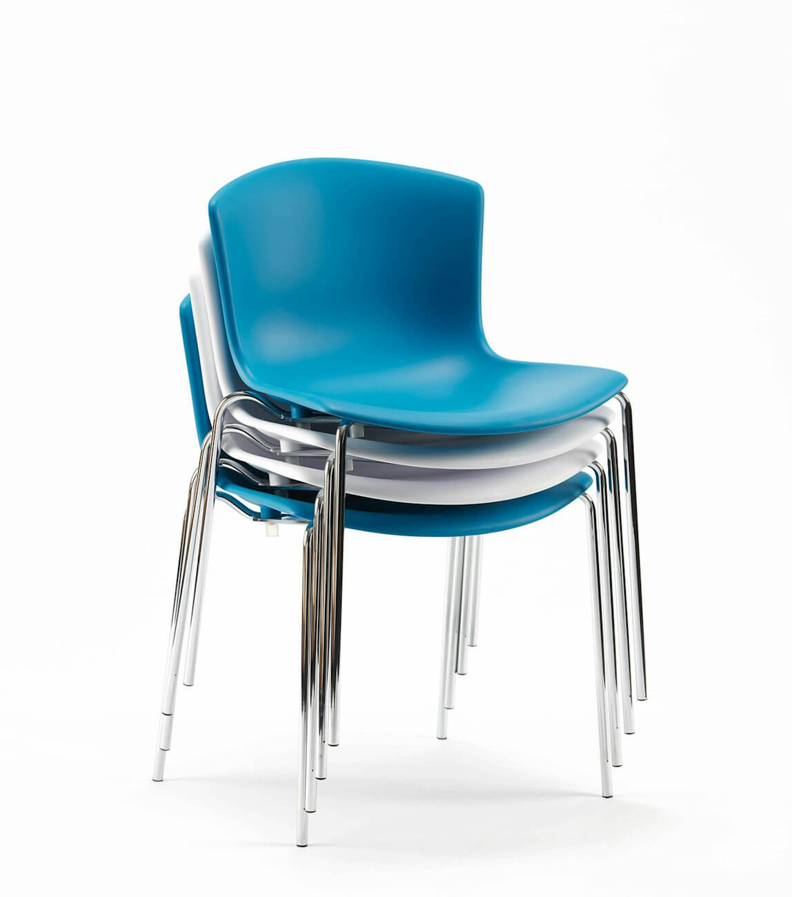 Bertoia Molded Shell Stacking Side Chair in colours
