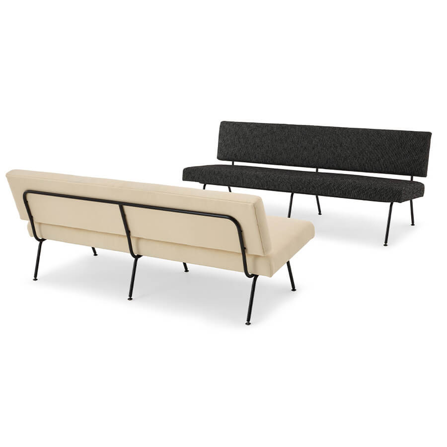 Florence Knoll Model 33 sofa in two colors