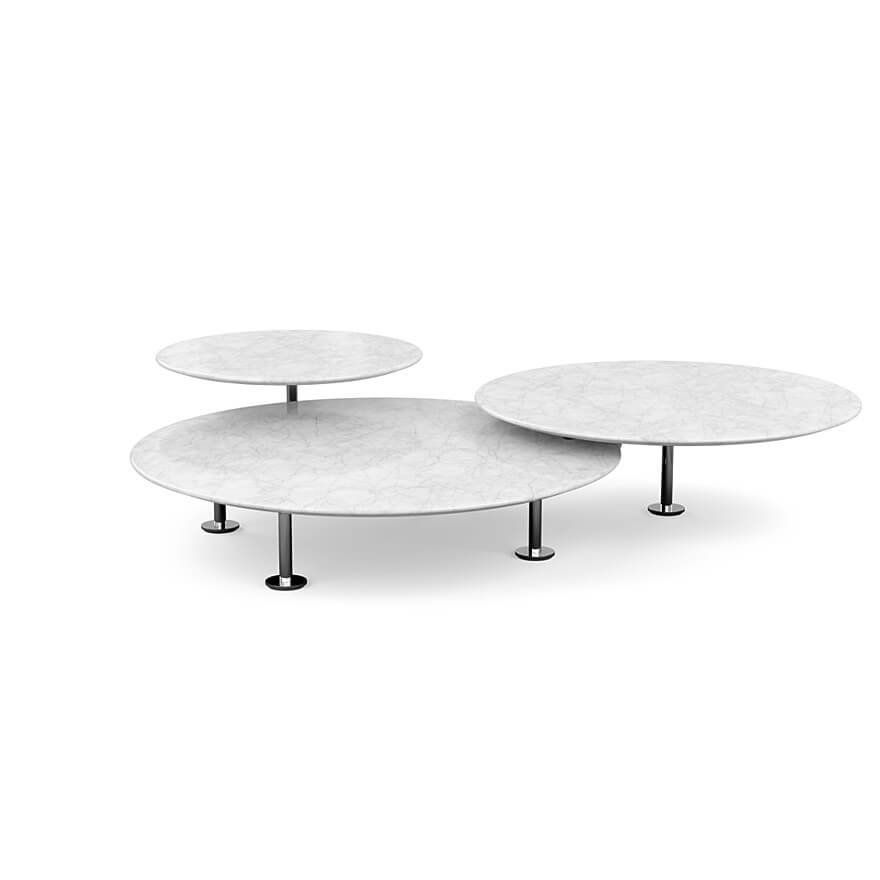 Grasshopper Coffee Table white marble top