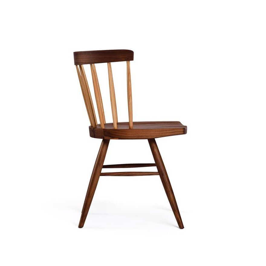 Nakashima Straight-Back Wooden Chair side