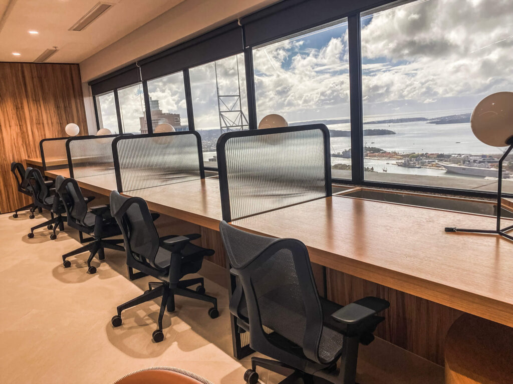 office desks with a view to sydney harbour
