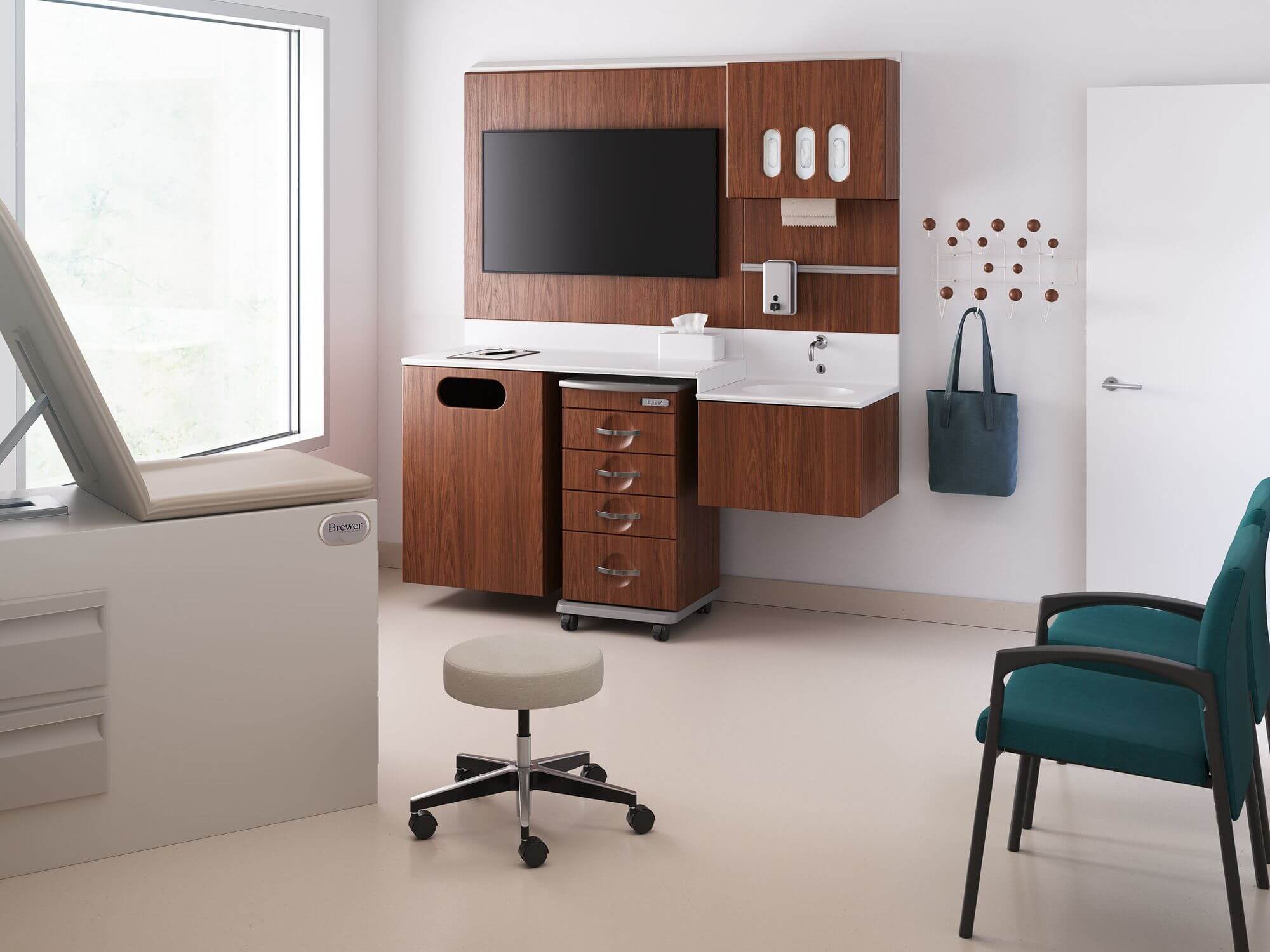 Compass System Healthcare Furniture at a medical consult room