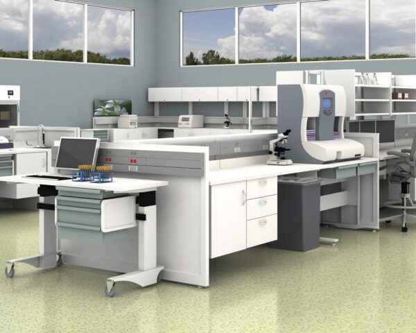 co-Struc Lab Work Tables in a laboratory room