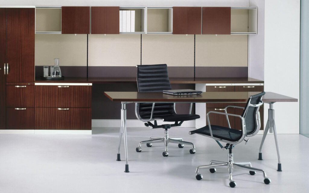 executive office featuring classic eames chairs at a government space