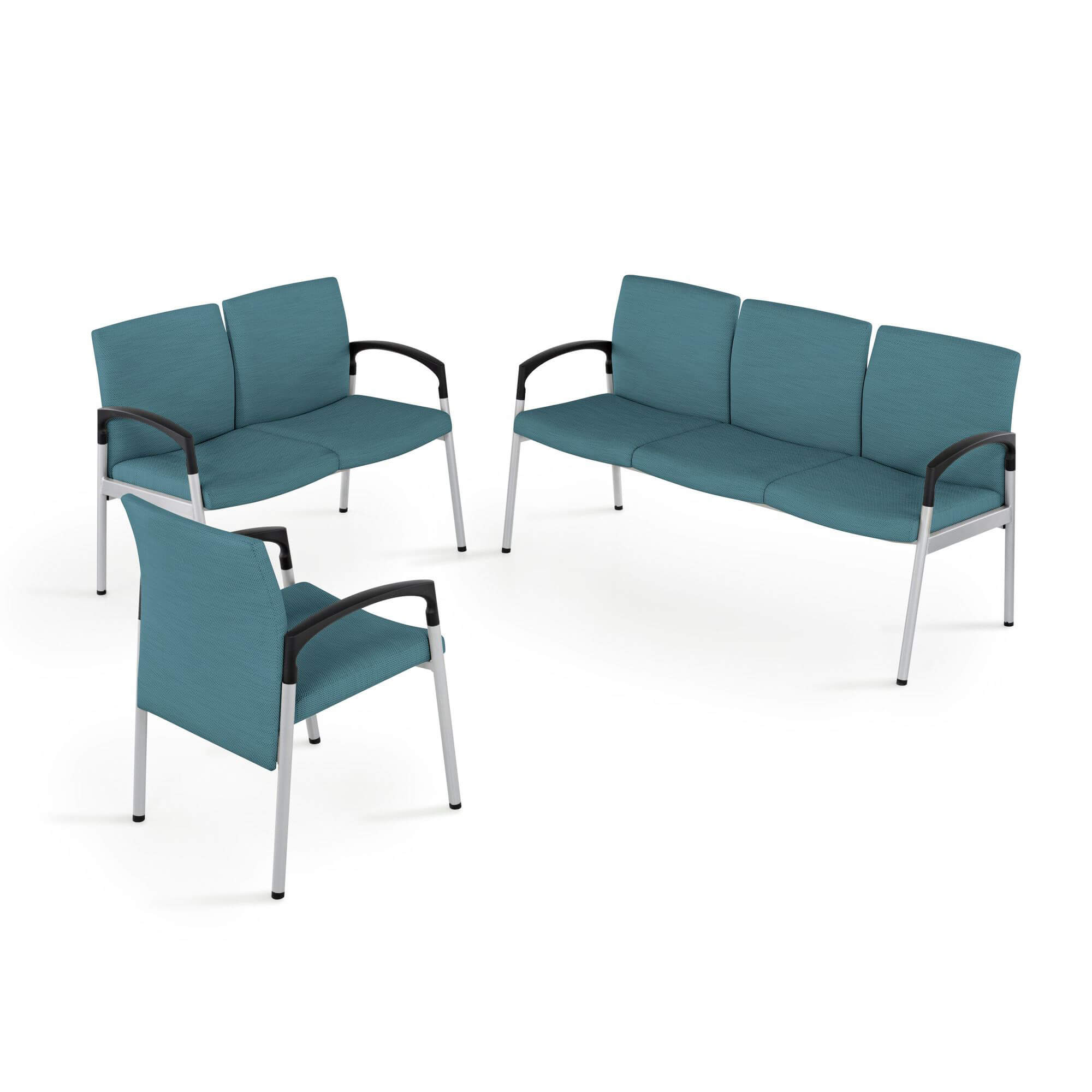 three Valor Multiple Patient Seating in a white room